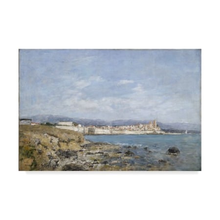 Eugene Boudin 'View Of Antibes 1893' Canvas Art,12x19